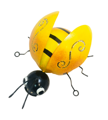 Painted Yellow Metal Bee