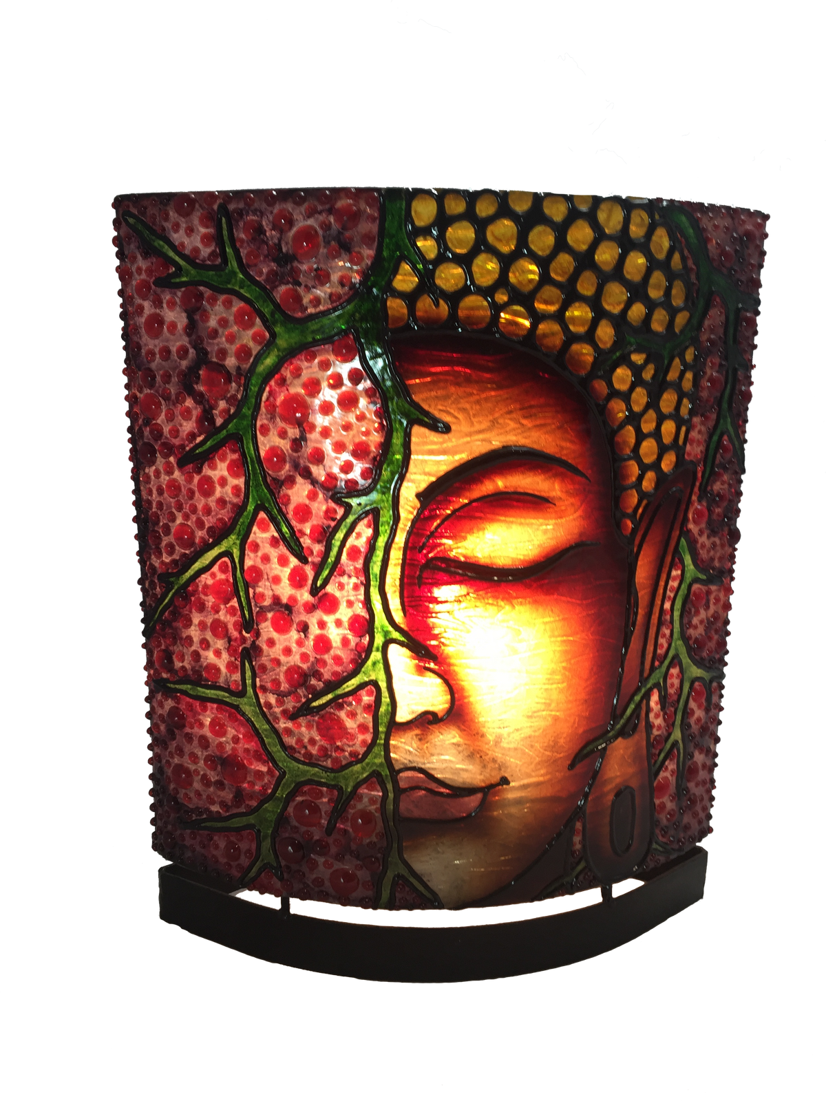 Resin Lamp - Oval Half Buddha Face