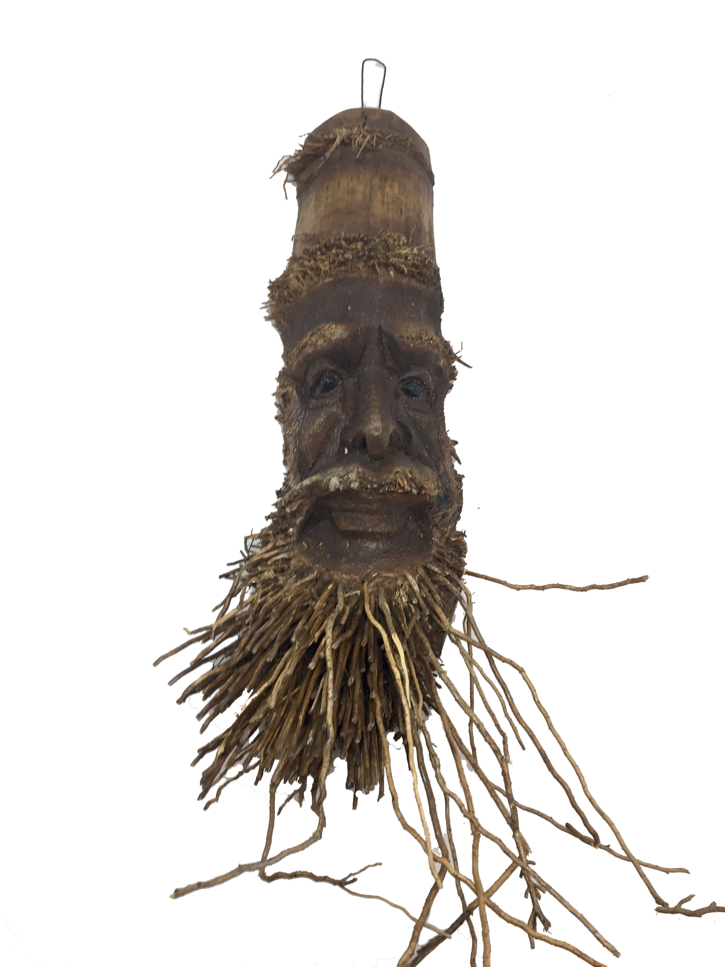 Bamboo Primitive Man Mask - Various Sizes