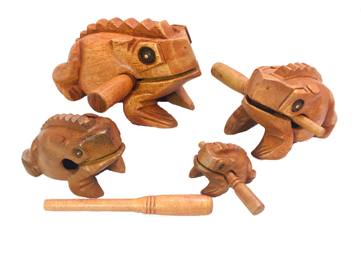 Frog Guiro Brown - Various Sizes